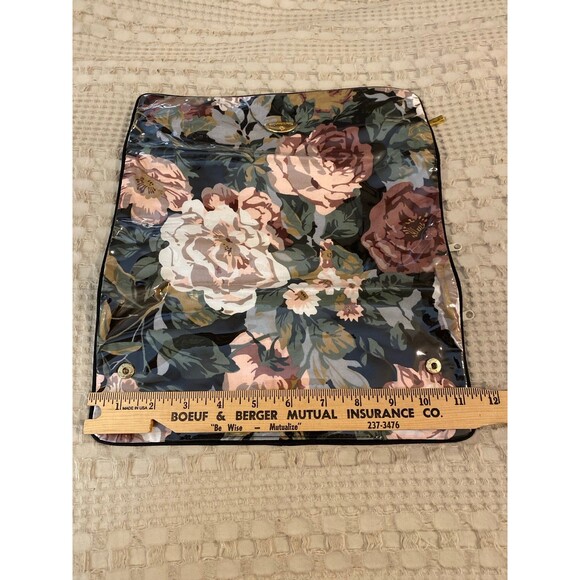 Retired Model Samsonite Travel Jewelry or Makeup Bag Trifold  Floral Design - Picture 7 of 8